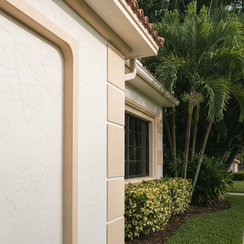 Exterior stucco painting in Palm Beach County